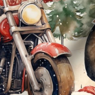Motorcycle Santas (Large Scale)