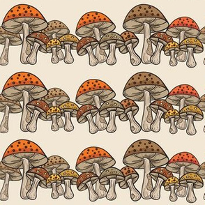 Mushroom Row Pattern