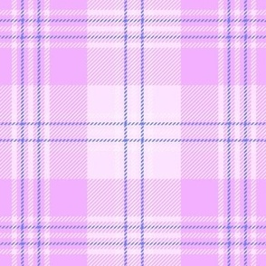 Spring tartan, Spring plaid, lilac pink plaid, traditional Christmas, traditional festive, large scale