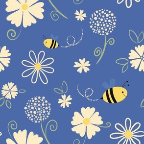 Happy Bees Blue