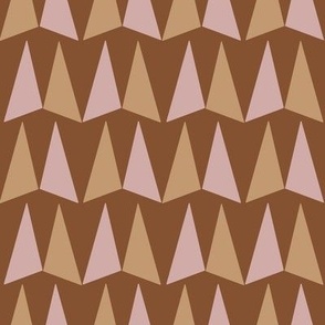 beige and pink triangles