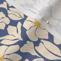 Flower Market - Matisse Inspired Floral - Benjamin Moore Blue Nova 825 - CC-860 + Neutral Eggshell