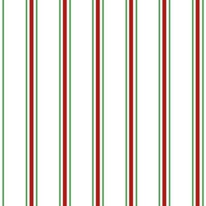 Red & Green Vertical Pinstripes