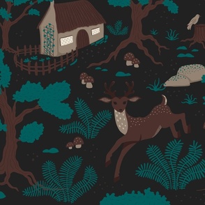 Dark Forest Cozy Witch Hut - XL Jumbo Scale