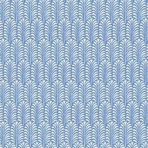 Extra small - Leaf - blue - Traditional cut out coastal leaf for upholstery, wallpaper, bedding or table decor. Tropical bold summer leaves  - botanical nature bold minimalism minimalist - palm palms palm springs - block print inspired