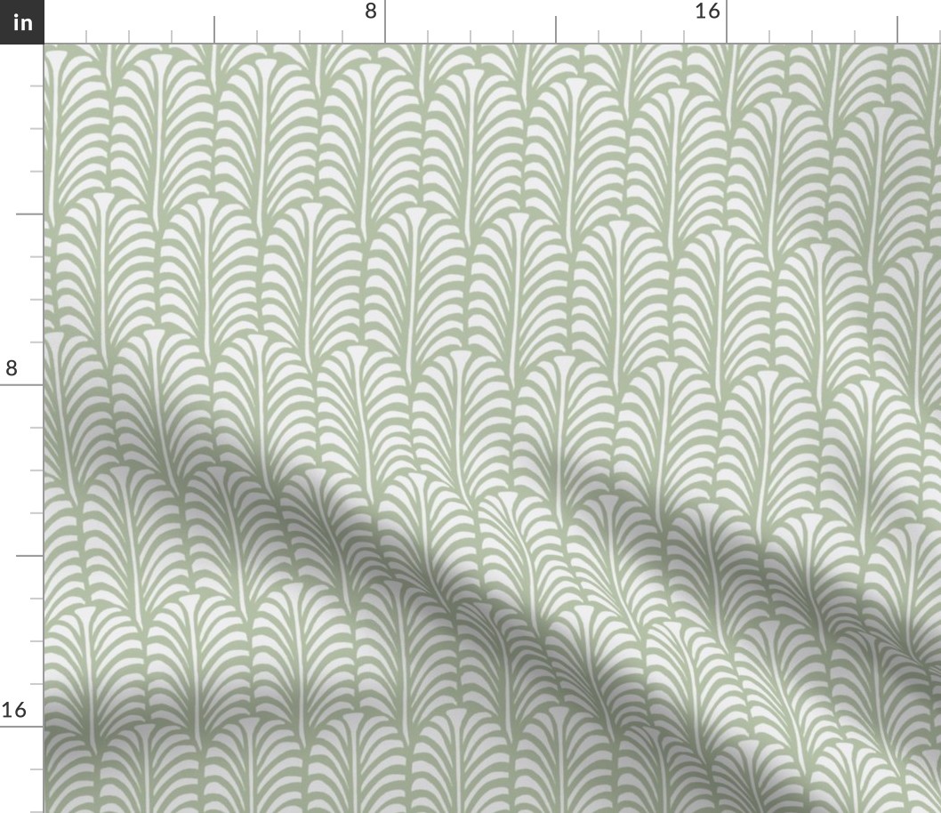 Medium - Leaf - Morning Green - Traditional cut out coastal leaf for upholstery, wallpaper, bedding or table decor. Tropical bold summer leaves  - botanical nature bold minimalism minimalist - palm palms palm springs - block print inspired
