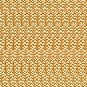 Extra Small - Leaf - Desert Sun (dark orange yellow) - Traditional cut out coastal leaf for upholstery, wallpaper, bedding or table decor. Tropical bold summer leaves  - botanical nature bold minimalism minimalist - palm palms palm springs - block print i