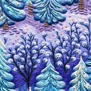 Embroidered Winter Wonderland (Medium Scale)