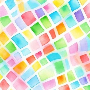 Rainbow Funhouse Tiles (Large Scale)