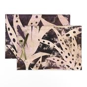 Sepia Noir Botanical Leaves