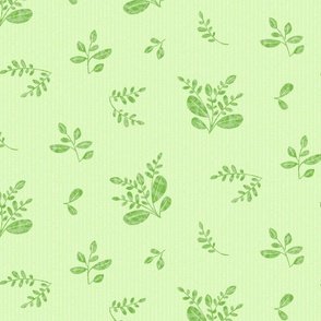 Leafy Scatter - Mint Green