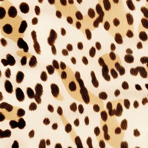 Cream Leopard Print