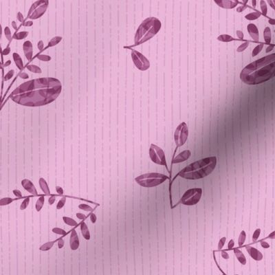 Leafy Scatter in Fondant Pink