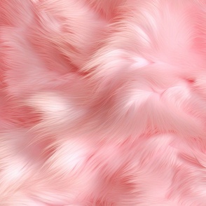 Pink Blush Faux Fur