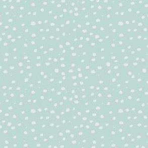 Tossed- Scattered Marks , Dots, Dotted, Spotted Cream Spots on Pale Blue- A Buggy Day