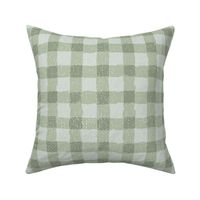 Painterly Plaid Textured Style - Green - Large