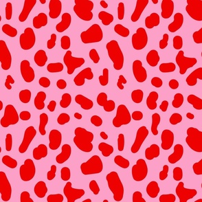 red Leopard Dots Pattern