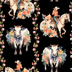 Gallop and Gather Gala – on  Black Wallpaper – New for 2023 