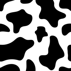 Cow Print Black Dots 