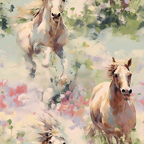 A Radiant Run – Sepia -  Watercolor Wallpaper - New for 2023