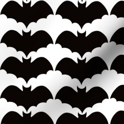 Black and white geometric bats