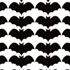 Black and white geometric bats