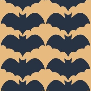 Cream and blue  geometric bats