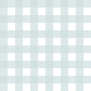 Light Aqua on White Cross Hatch Plaid