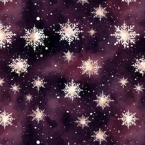 Watercolor Snowflake Sparkles