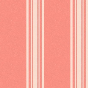 Historic Stripes - Bright Coral and Pastel Coral  (TBS214)