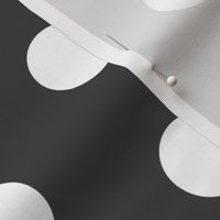 Medium | White Polka Dots on Black Background