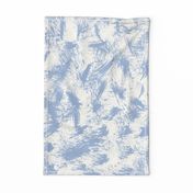 Abstract Expressionism Spots // sky blue clouds hand drawn with ink artistic tea towel for modern people