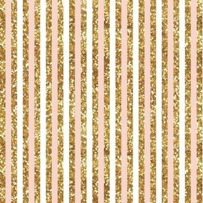 Blush Gold Christmas Stripe