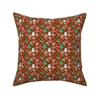 Gingerbread Cookie Bake in Cocoa Brown - 3 inches - - Cute Gingerbread Cookie Christmas Print