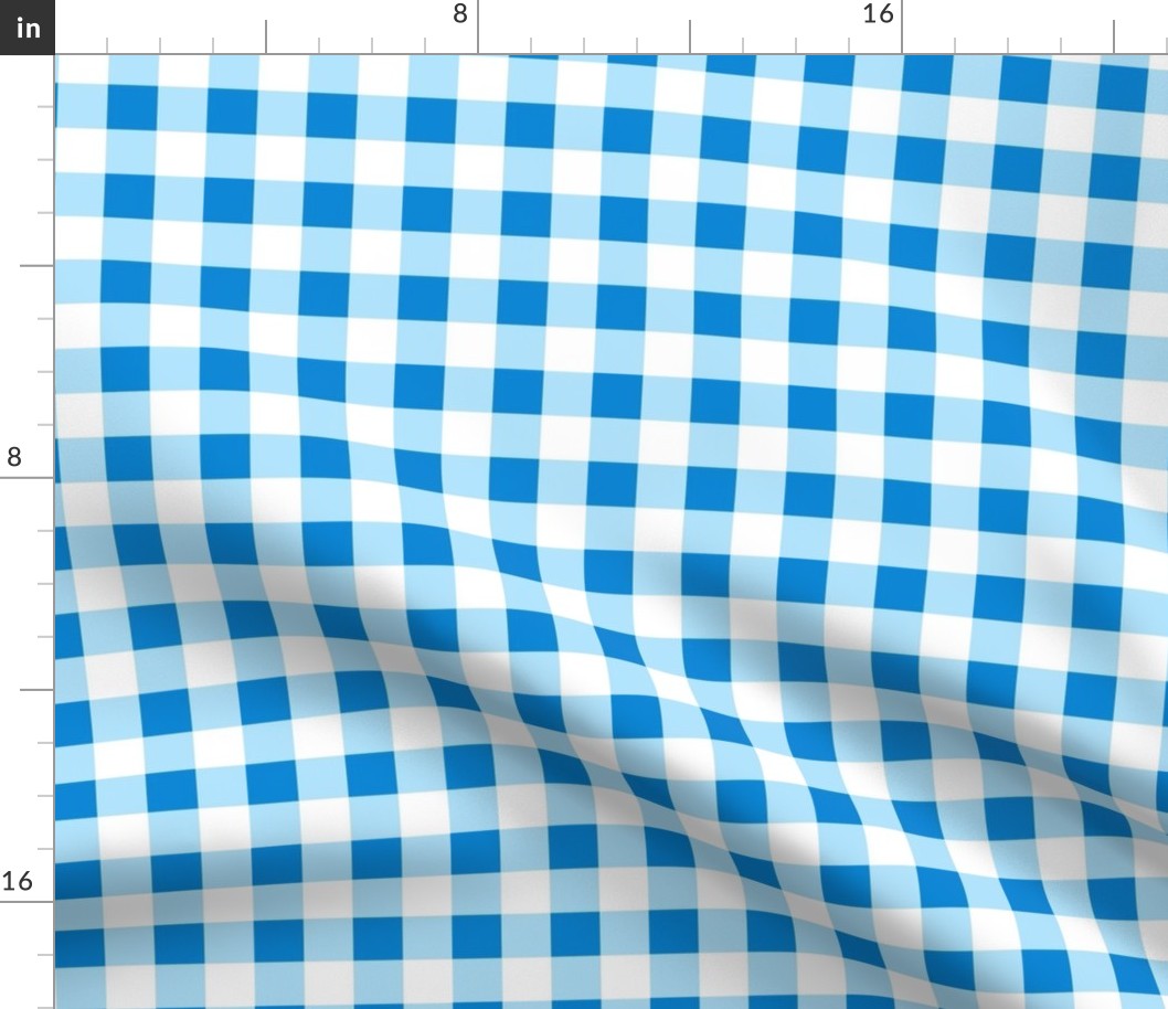 Small Scale Gingham Hanukkah Blue and White - Copy - Copy