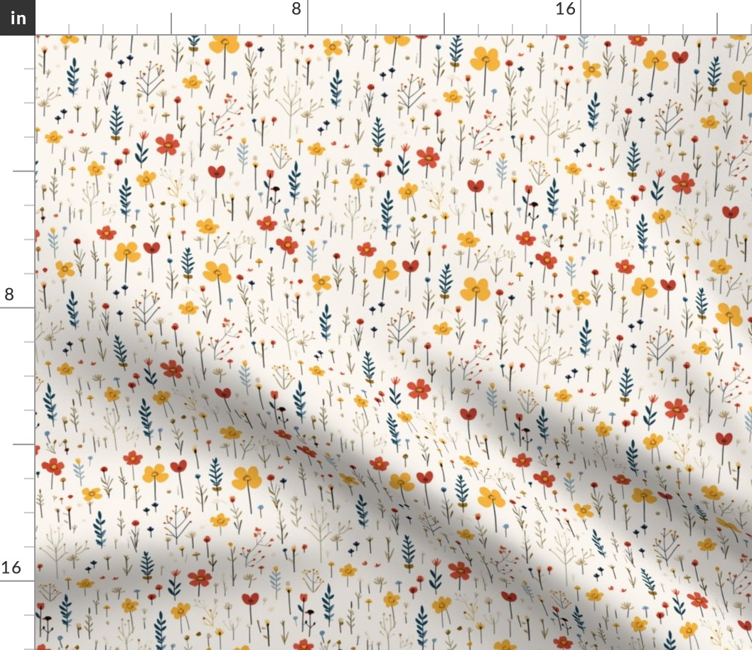 Mini Colorful Art Doodles Childrens Playroom Bedroom Wallpaper Fabric nursery primary colors abstract  (87)