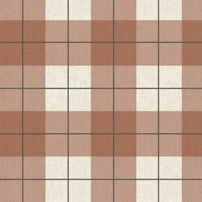 terracotta gingham - medium 