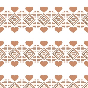 Bricks and Hearts : Beige Hearts