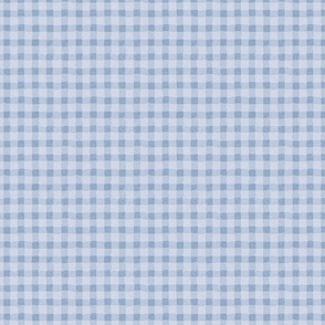 Painterly Plaid Textured Style - Blue - Small