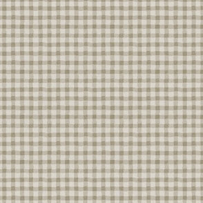 Painterly Plaid Textured Style - Neutral - Small