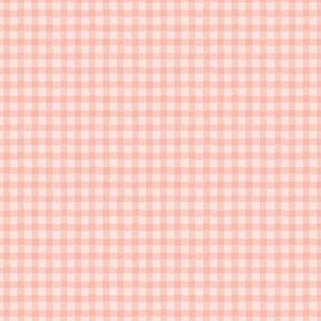 Painterly Plaid Textured Style - Peach - Small