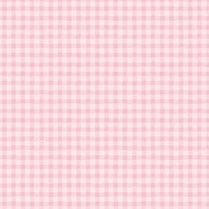 Painterly Plaid Textured Style - Pink - Small