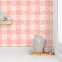 Painterly Plaid Textured Style - Peach - Micro 1