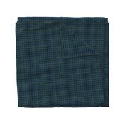 Deep blue and teal handdrawn plaid coordinate for vintage luggage, suitcases 6” repeat