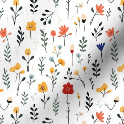 Mini Colorful Art Doodles Childrens Playroom Bedroom Wallpaper Fabric nursery primary colors abstract  (105)