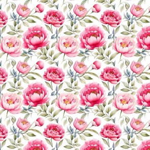 Peony Floral Moody Pattern Powder Room Bathroom Accent Wallpaper (21)