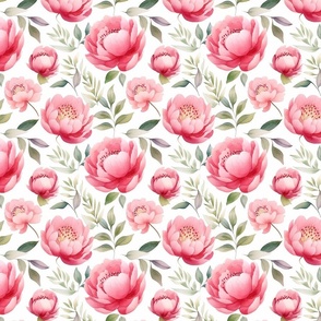 Peony Floral Moody Pattern Powder Room Bathroom Accent Wallpaper (23)