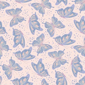 Glass Butterflies - Blue Purple (MEDIUM)