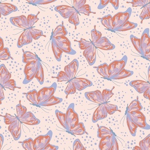 Glass Butterflies - Misty Rose (MEDIUM)
