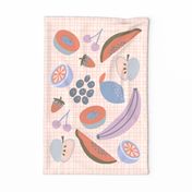 Pastel Fruit Tea Towel Pantone Intangible Color Palette